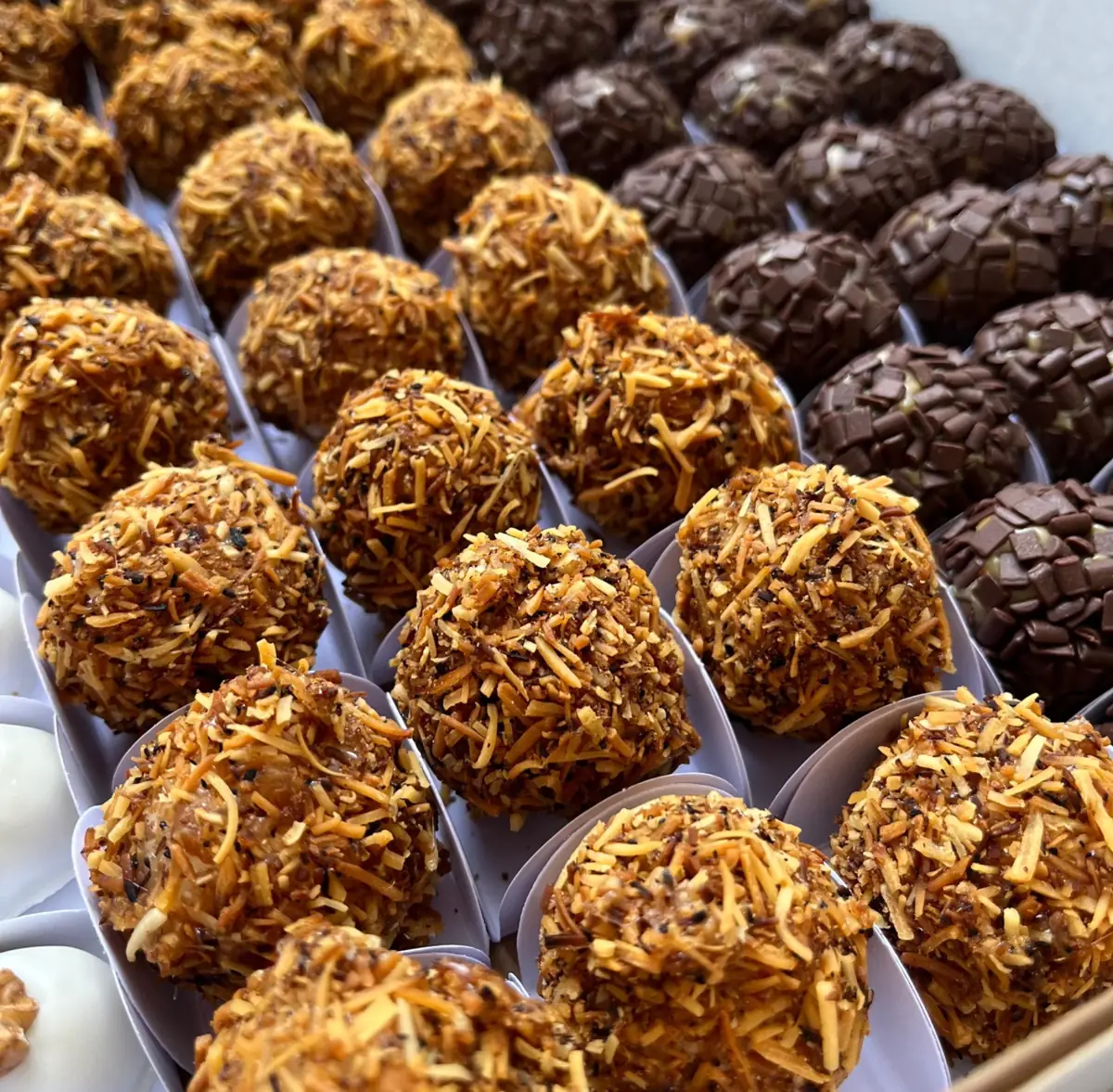 Brigadeiro de ouriço de coco