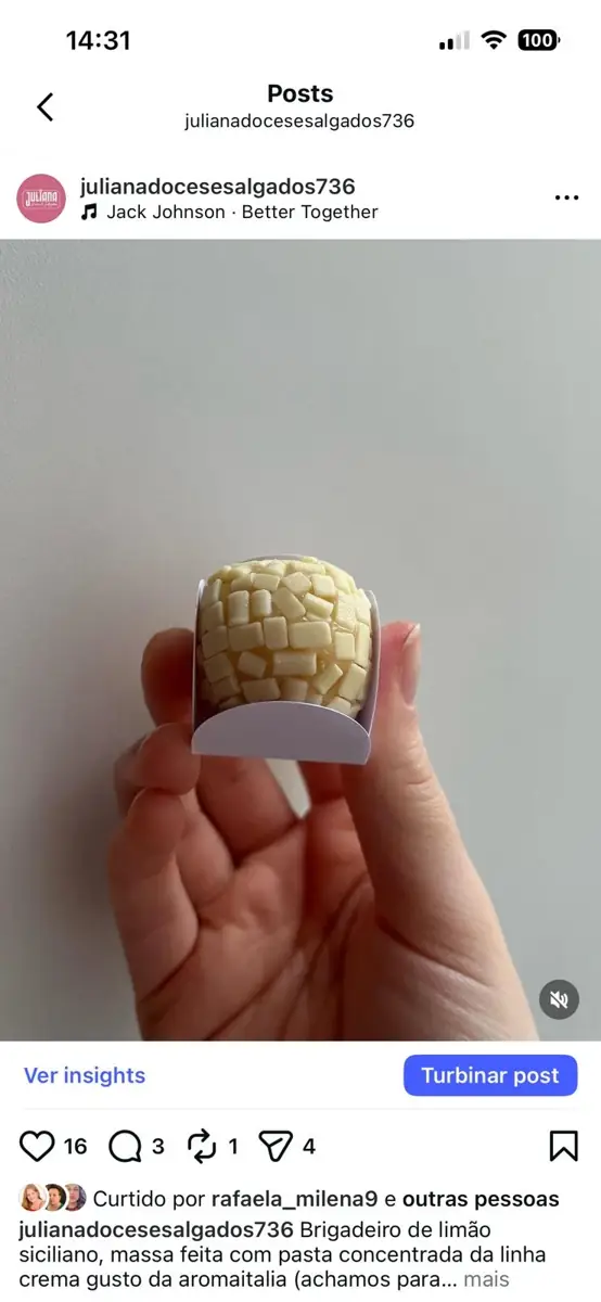 Brigadeiro de limão siciliano